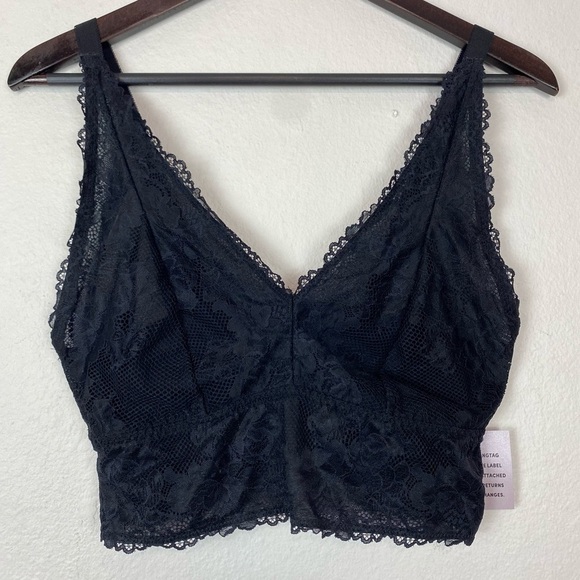New SAVAGE X FENTY Black Floral Lace Bralette 1X - Picture 2 of 10
